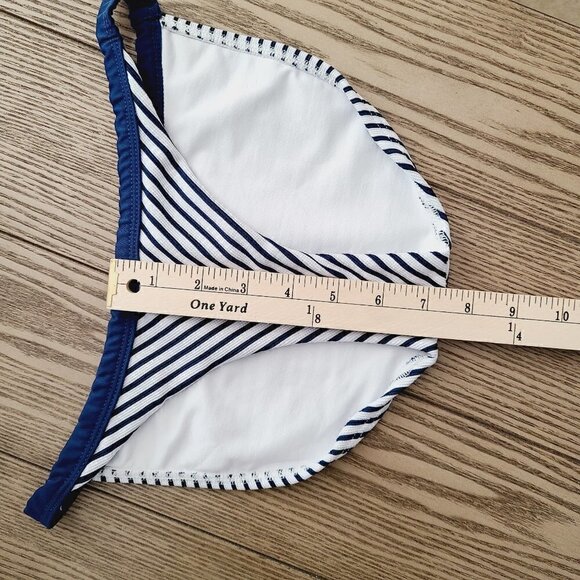 NEW Peixoto Regatta Bikini Swim Bottoms XS Navy Blue‎ White Striped - Picture 7 of 7